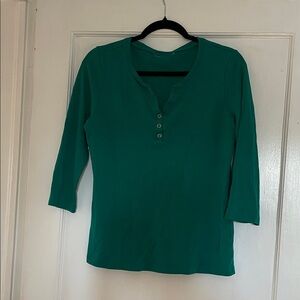 Classic Green 3/4 sleeve shirt
